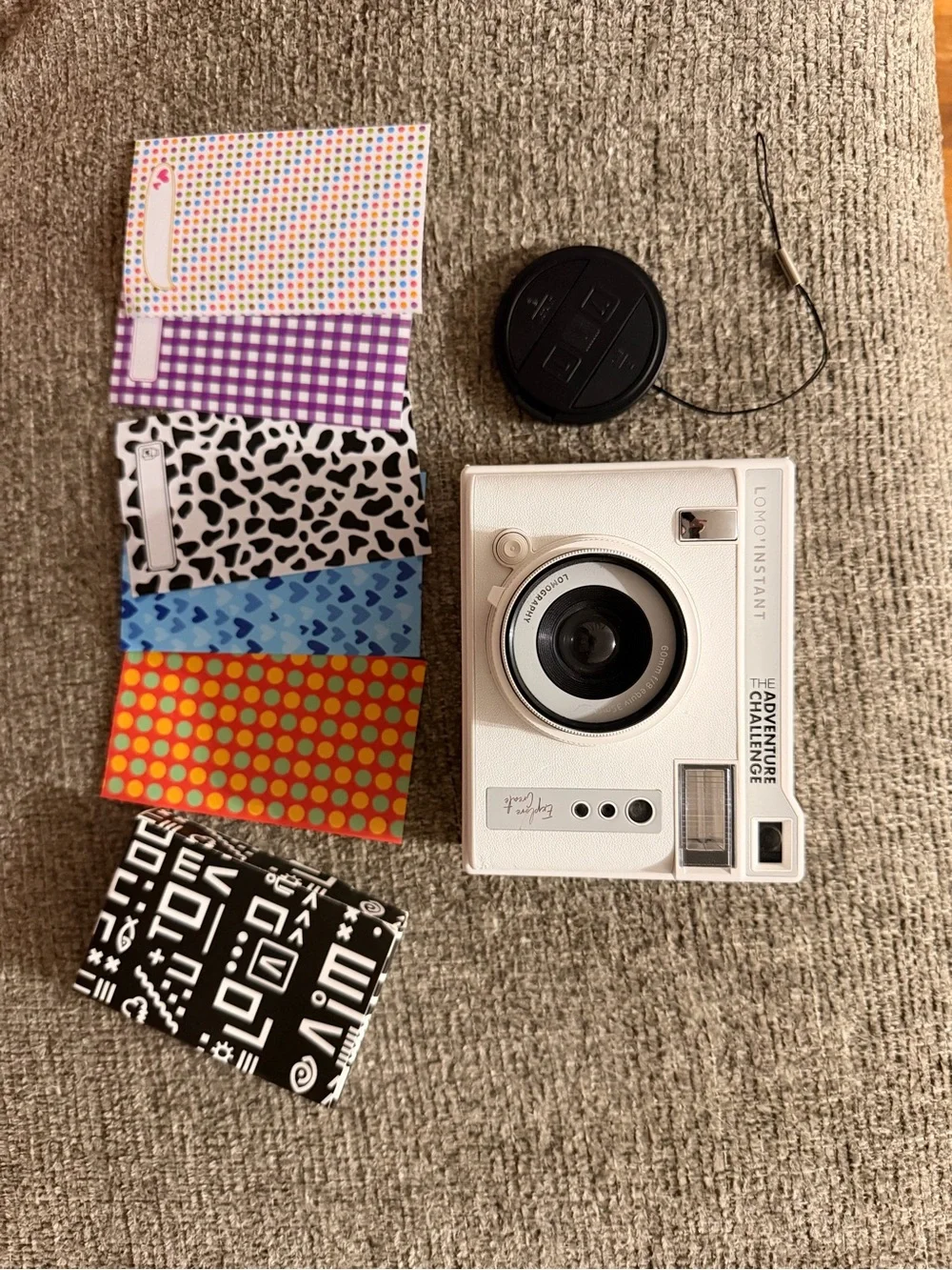 White Lomo'Instant Adventure Camera with Accessories